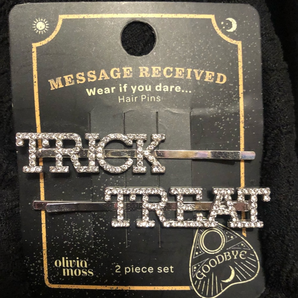 New Olivia Moss Halloween Trick Treat Hair Pins Barrettes Halloween